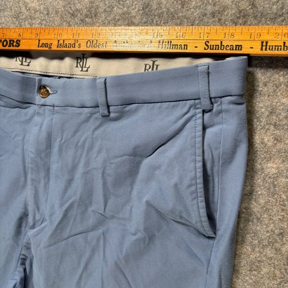 Lauren Ralph Lauren Classic Fit Cotton Stretch Chino Pants Blue 38x34 Flat Front